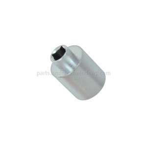 Hinged Patio Door Handle Extender, Brushed Chrome