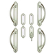 Gliding Patio Door Hardware - Complete Trim Set