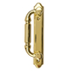 Gliding Patio Door Handle, Bright Brass