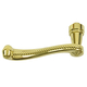 Hinged Patio Door Lever Handle, Bright Brass