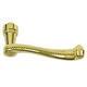 Hinged Patio Door Lever Handle, Bright Brass