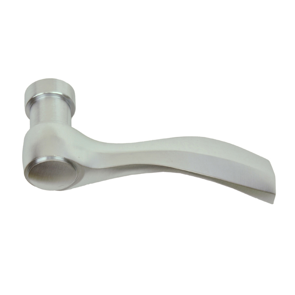 Hinged Patio Door Lever Handle, Brushed Chrome