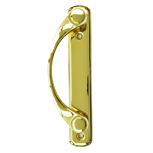 Bright Brass Gliding Patio Door Handle