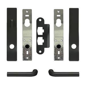 FSB 1075 Single Door Complete Trim Set in Black Anodized