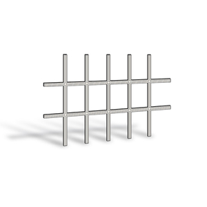 White Colonial Grille for 400 Series Awning Window 1344418 Casement & Awning White Colonial Grille 6x3
