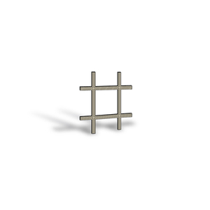 Casement & Awning Sandtone Prairie Grille 2x2