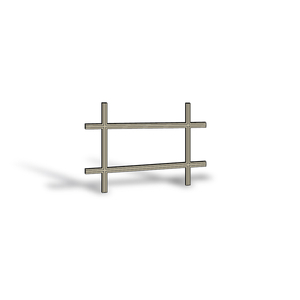 Double-Hung Sandtone Prairie Grille 4x2