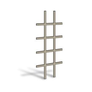 Andersen 400 Series Sandtone Hinged Door Colonial Grille Part Number 0921003