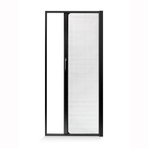 Black Left Hand Retractable Insect Screen Exterior View