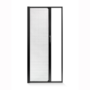 Black Left Hand Retractable Insect Screen Exterior View