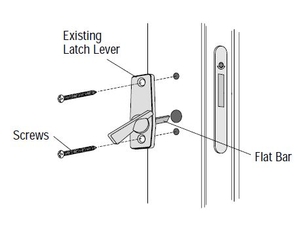 Yuma Distressed Bronze Thumb Latch 2573171 | Andersen Doors