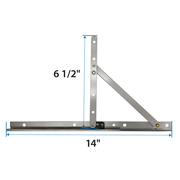 100 Series Awning Window Corrosion Resistant Hinge Kit
