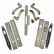 Yuma® Double Door Complete Trim Set in Distressed Nickel