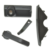 9031750 Contemporary Folding Hardware Set Black