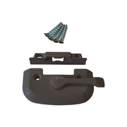 Dark Bronze Lock & Keeper Kit | 100 Series Double-Hung Window Dark Bronze Lock & Keeper Kit | 100 Series Double-Hung Window