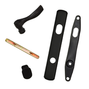 Newbury Black (Matte) Single Door Exterior Trim Set 9214448 Image