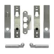 FSB 1102 Single Hinged  Patio Door Satin Trim Set