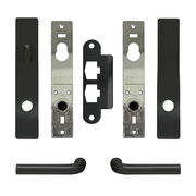 FSB 1075 Single Door Complete Trim Set in Black Anodized