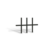 Casement & Awning Black Colonial 4x2 Grille