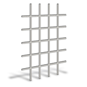 White Colonial Grille for 400 Series Awning Window 1344458 Casement & Awning White Colonial Grille 5x6