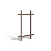 Terratone Prairie Grille for 400 Series Awning Window 1443444 Andersen 400 Series Terratone Awning Prairie Grille Part Number 1443444