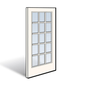 Andersen 400 Series White Exterior Hinged Inswing Active Panel Part Number 2578150