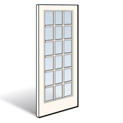 Andersen 400 Series White Exterior Hinged Inswing Active Panel Part Number 2578151