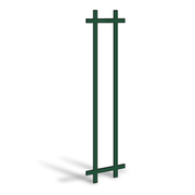 Patio Door Forest Green Prairie Grille 2x6