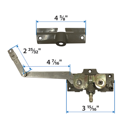 Corrosion Resistant Stone Split Arm Operator-Right Hand | Andersen ...