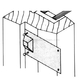 Wood Casement Window Stationary Window Sash Clip
