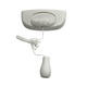White Reach Range Lock Cover