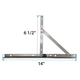 100 Series Awning Window Corrosion Resistant Hinge Kit