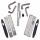 Anvers® Double Door Complete Trim Set in Satin Nickel