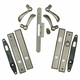 Yuma® Double Door Complete Trim Set in Distressed Nickel