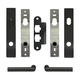 FSB 1076 Single Door Complete Trim Set in Black Anodized