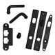 Anvers Black (Matte) Single Door Complete Trim Set 9214441 Image