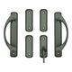 Gliding Patio Door Hardware - Interior Trim Set