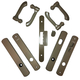 Albany Double Door Complete Trim Set in Stone