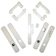 Albany Double Door Complete Trim Set in White