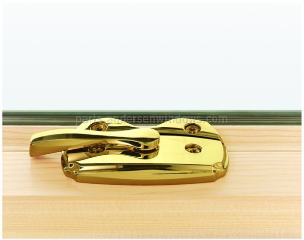 Andersen WINDOWS  TW Sash Lock & Keeper in Bright Brass Finish PART# 1669321
