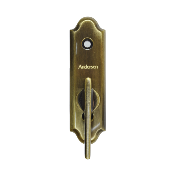 Covington Antique Brass Thumb Latch 2573246 | Andersen Doors