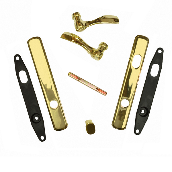 Andersen® Double Door Exterior Trim Set Newbury® / Bright Brass Finish