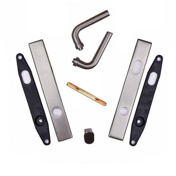 Andersen® Double Door Exterior Trim Set Anvers® / Satin Nickel Finish