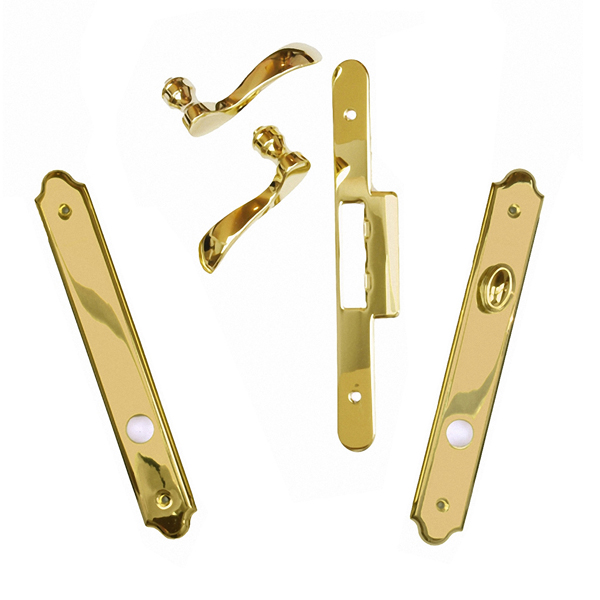 Andersen® Double Door Interior Trim Set Covington™ / Bright Brass Finish