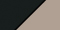 Black Exterior with Sandtone Interior Color Swatch