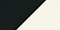 Black Exterior with White Interior Color Swatch