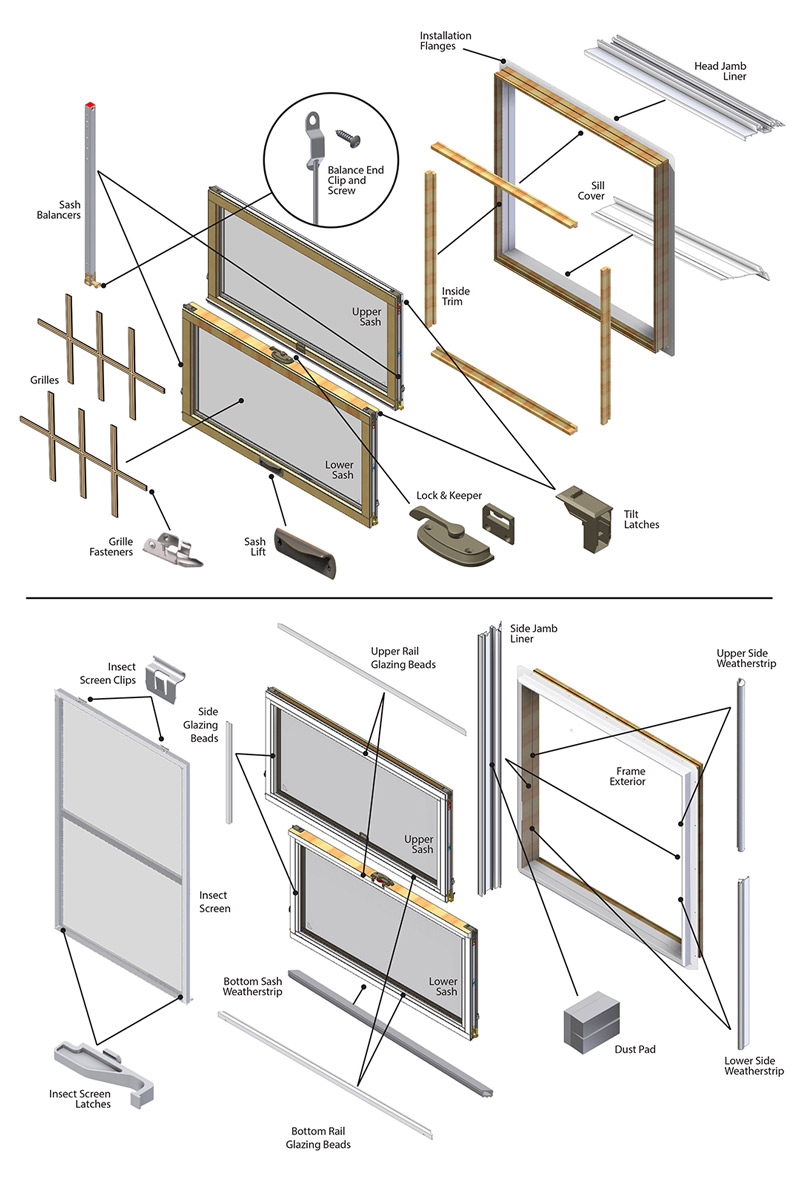 200 Series Tilt-Wash Parts Diagram