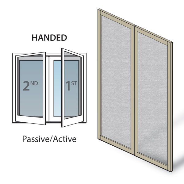 Sandtone 200 Series & A-Series Double Hinged Insect Screen - 0990157