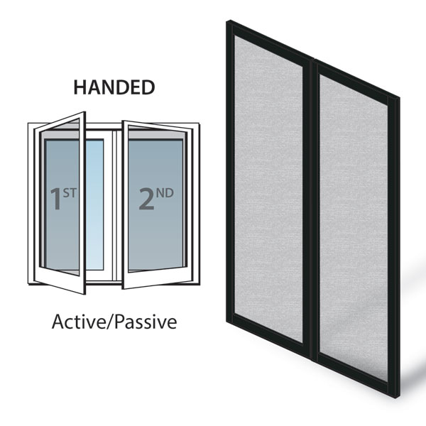 Black 200 Series & A-Series Double Hinged Insect Screen - 9129893