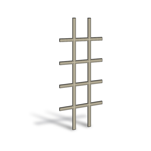 200 Series Inswing Patio Door Removable Interior Grille